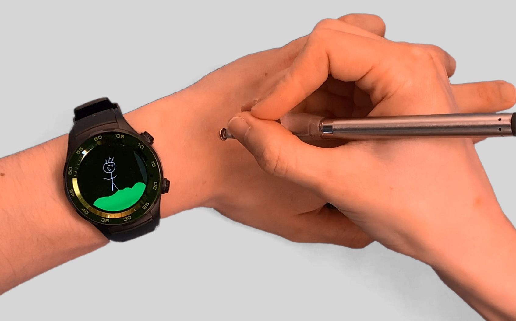 Watch my Painting: The Back of the Hand as a Drawing Space for Smartwatches