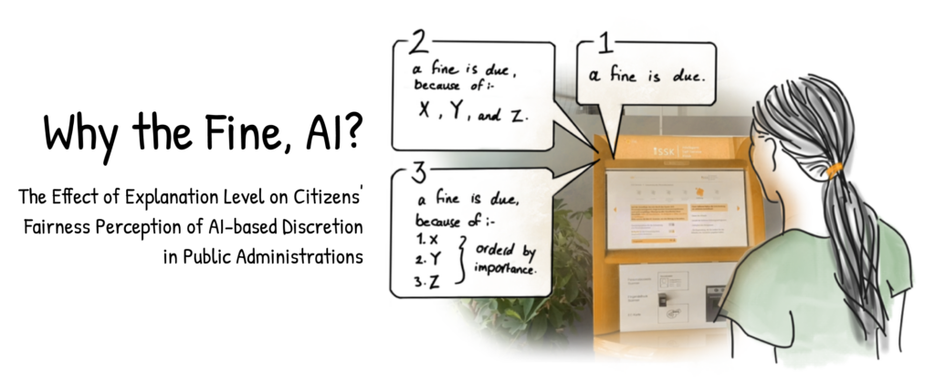 Why the Fine, AI? The Effect of Explanation Level on Citizens' Fairness Perception of AI-based Discretion in Public Administrations