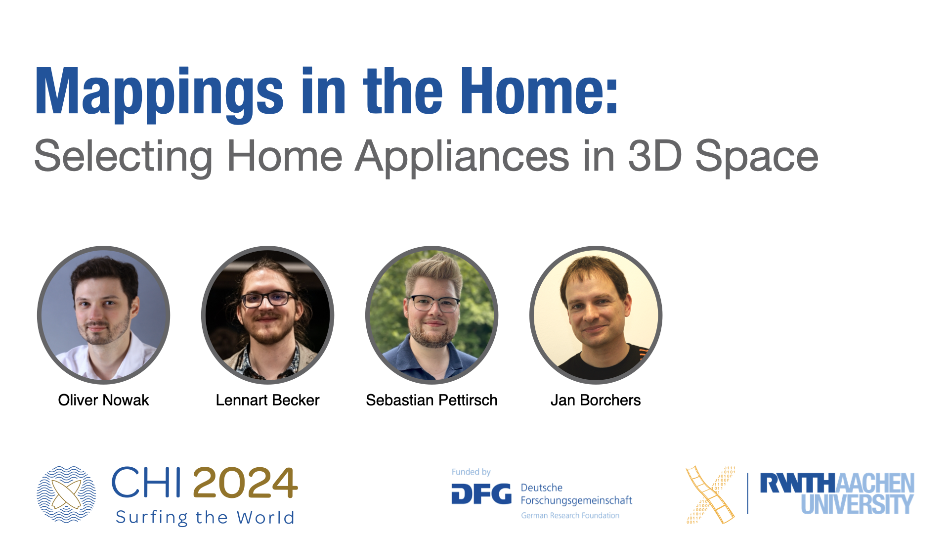 Mappings in the Home: Selecting Home Appliances in 3D Space