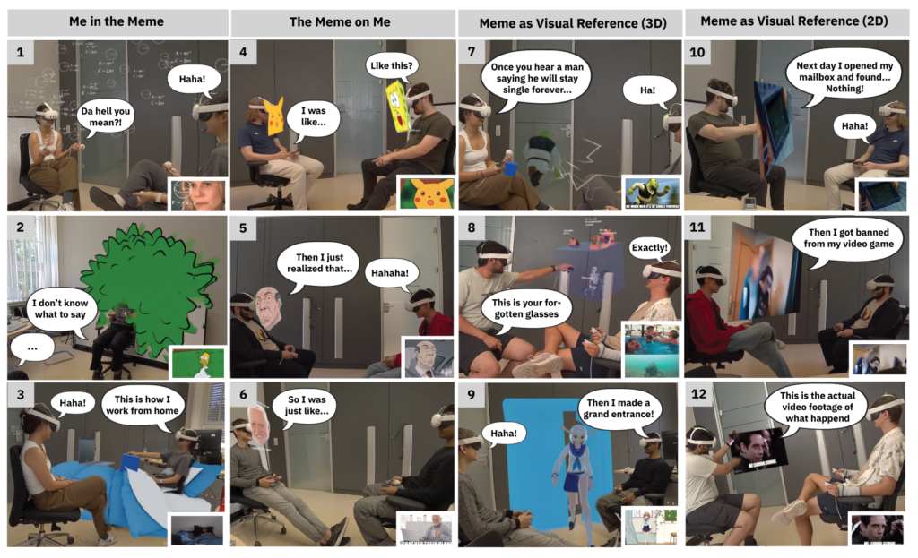 Meme, Myself and AR: Exploring Memes Sharing in Face-to-face Conversation using Augmented Reality